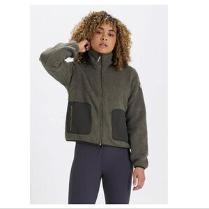 Vuori Forest Green Teddy Jacket